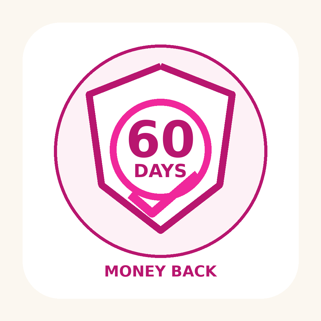 60-day money-back guarantee badge icon